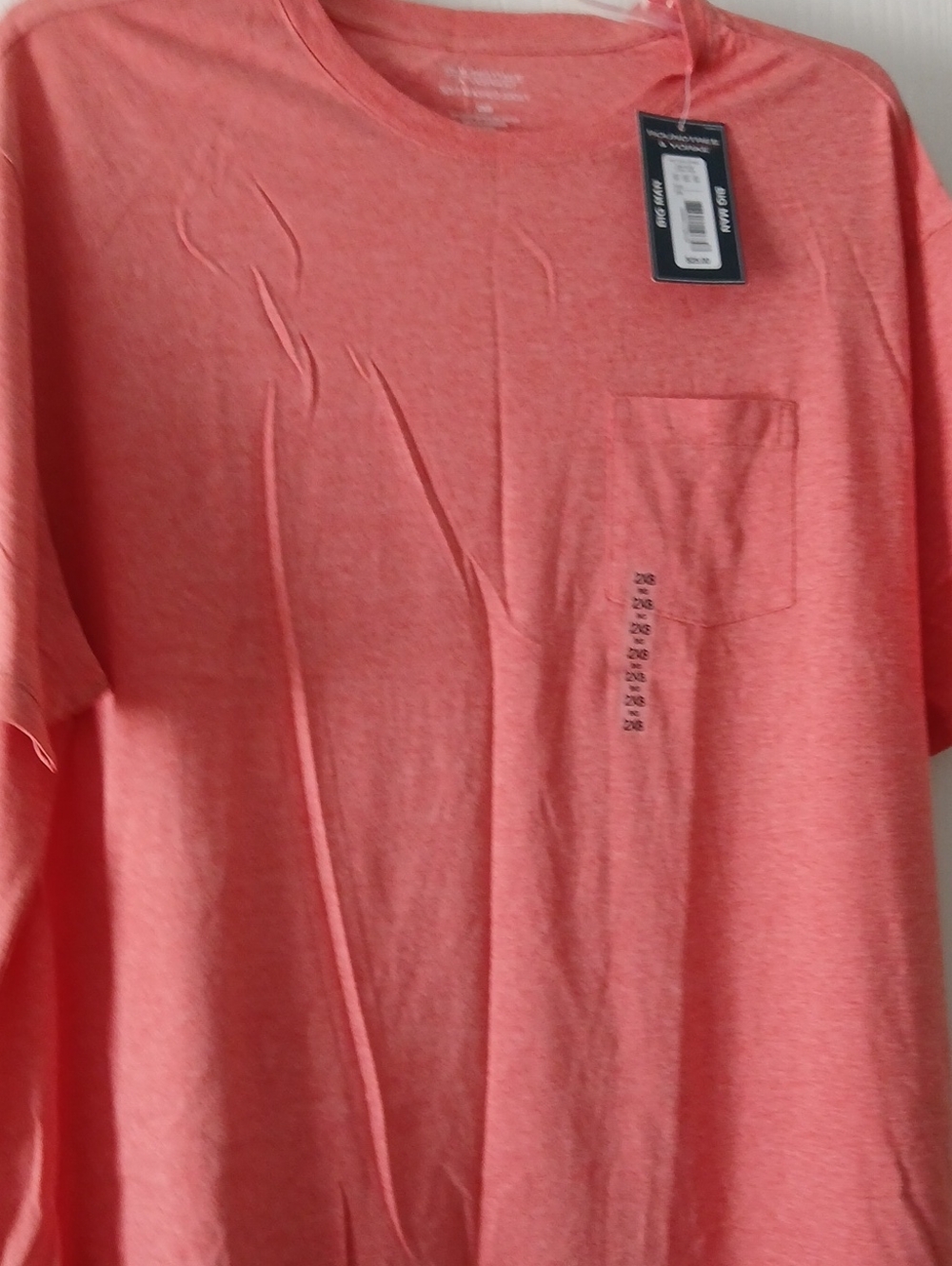 Roundtree & Yorke Coral Short Sleeve Pocket Tee